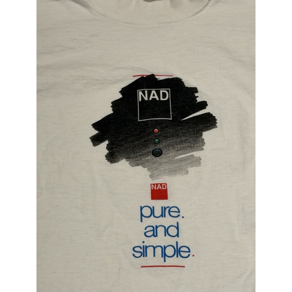 NAD Stereo Vintage Shirt XL Fruit Of The Loom Lofteez Made USA Hifi Electronics